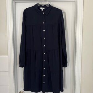 JJill NWT Navy Tiered Dress